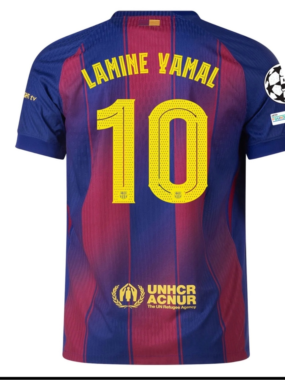 Nike FC Barcelona Home Jersey UCL Lamine Yamal # 10 size Extra Large